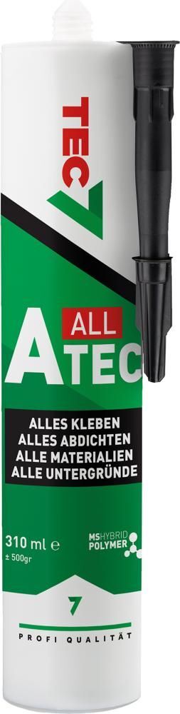 Klebstoff Dichtstoff A-TEC schwarz Kartusche mit 310 ml