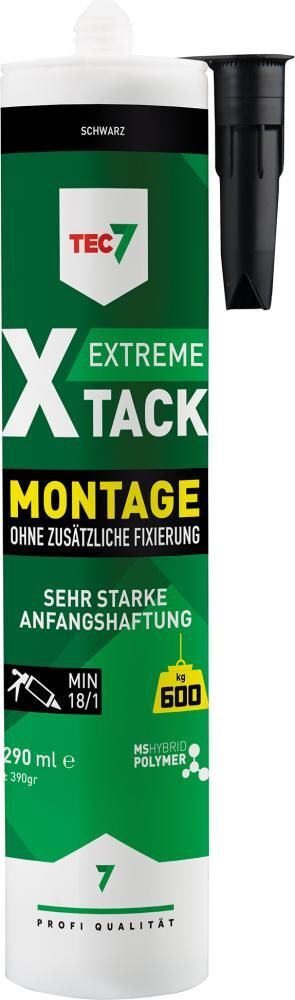 Dichtstoff X-Tack schwarz Kartusche mit 290 ml