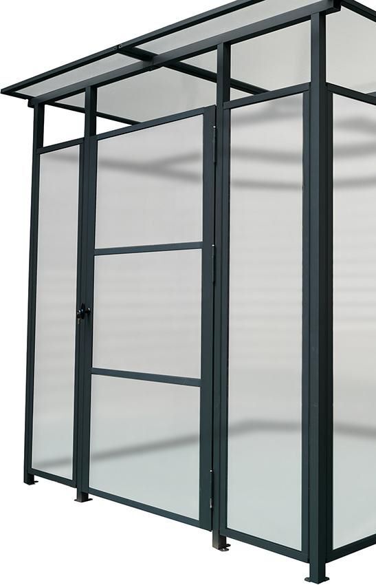 Front- und Türelement zu Fahrrad- /Multifunktionsunterstand Produktbild Front- und Türelement zu Fahrrad- /Multifunktionsunterstand