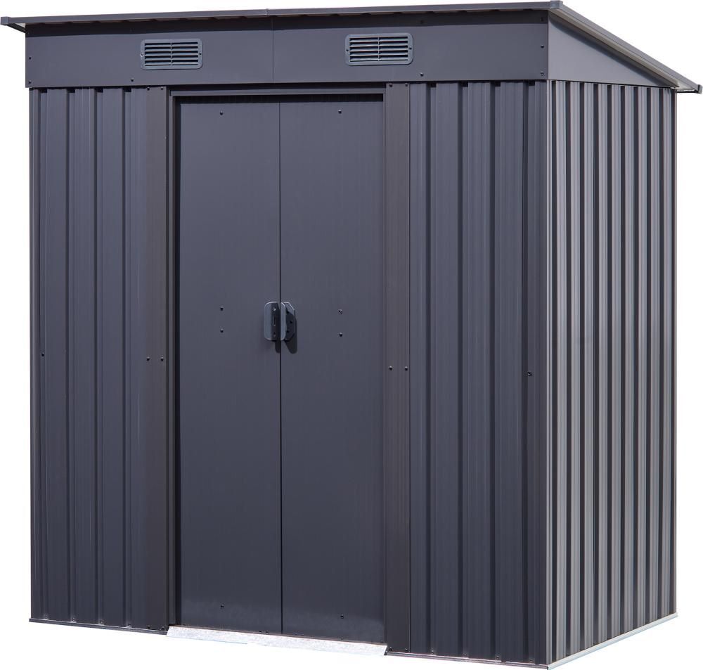 Gerätehaus mit Pultdach 195 x 121 x 174/196 cm Produktbild Gerätehaus mit Pultdach 195 x 121 x 174/196 cm