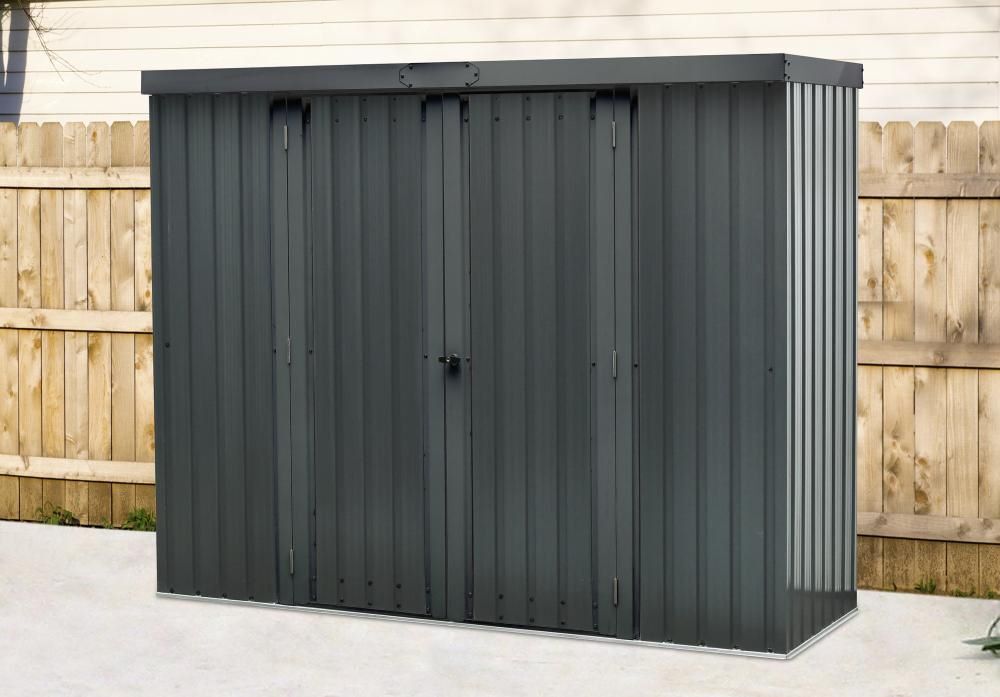 Geräteschrank mit Flachdach mit Zubehör 226 x 81 x 180 cm Produktbild Geräteschrank mit Flachdach mit Zubehör 226 x 81 x 180 cm