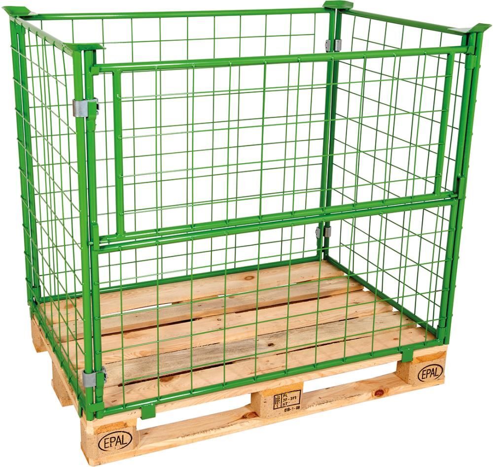 Gitteraufsatzrahmen 1200 x 800 x 1000 mm RAL 6017 Masche 10 x 10 mm Produktbild Gitteraufsatzrahmen 1200 x 800 x 1000 mm RAL 6017 Masche 10 x 10 mm