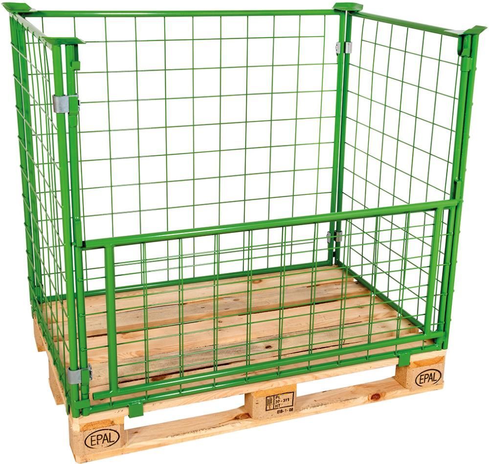 Gitteraufsatzrahmen 1200 x 800 x 1200 mm RAL 6017 Masche 10 x 10 mm Produktbild Gitteraufsatzrahmen 1200 x 800 x 1200 mm RAL 6017 Masche 10 x 10 mm bild 2