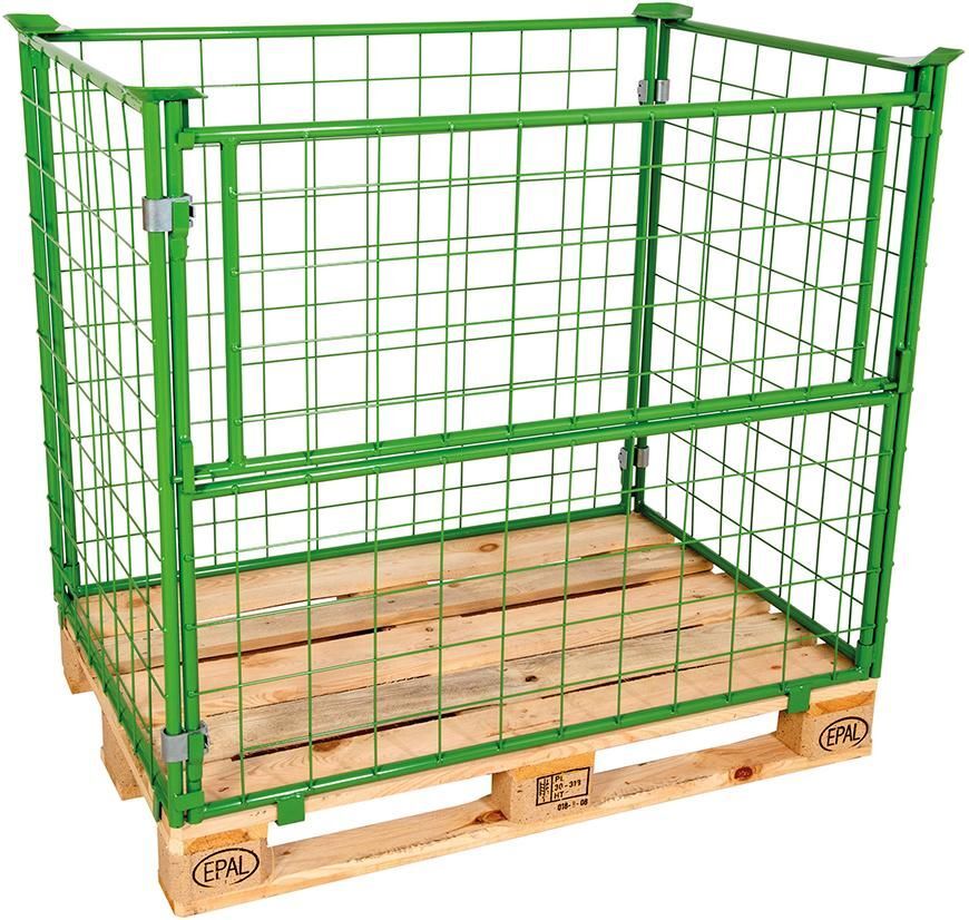 Gitteraufsatzrahmen 1200 x 800 x 800 mm RAL 6017 Masche 10 x 10 mm Produktbild Gitteraufsatzrahmen 1200 x 800 x 800 mm RAL 6017 Masche 10 x 10 mm