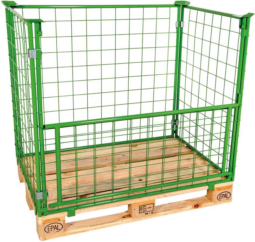 Gitteraufsatzrahmen 1200 x 800 x 800 mm RAL 6017 Masche 10 x 10 mm Produktbild Gitteraufsatzrahmen 1200 x 800 x 800 mm RAL 6017 Masche 10 x 10 mm bild 2