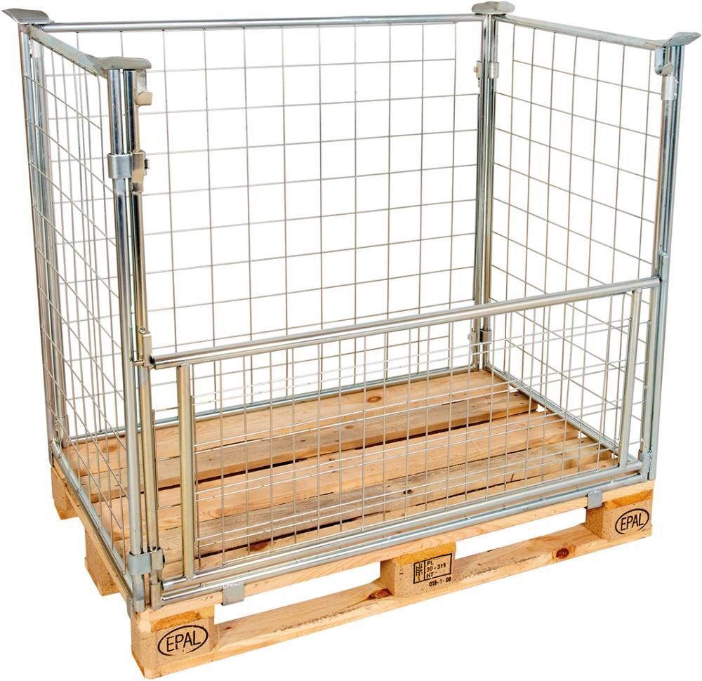 Gitteraufsatzrahmen 1200 x 800 x 1000 mm verzinkt Masche 10 x 10 mm Produktbild Gitteraufsatzrahmen 1200 x 800 x 1000 mm verzinkt Masche 10 x 10 mm