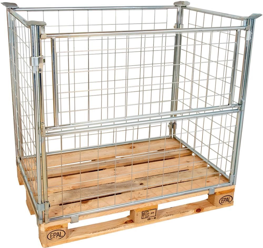 Gitteraufsatzrahmen 1200 x 800 x 1200 mm verzinkt Masche 10 x 10 mm Produktbild Gitteraufsatzrahmen 1200 x 800 x 1200 mm verzinkt Masche 10 x 10 mm