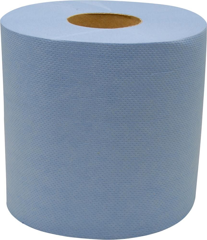 Handtuchrolle Tissue blau 2 Lagen 19 cm breit 150 Meter lang Produktbild Handtuchrolle Tissue blau 2 Lagen 19 cm breit 150 Meter lang