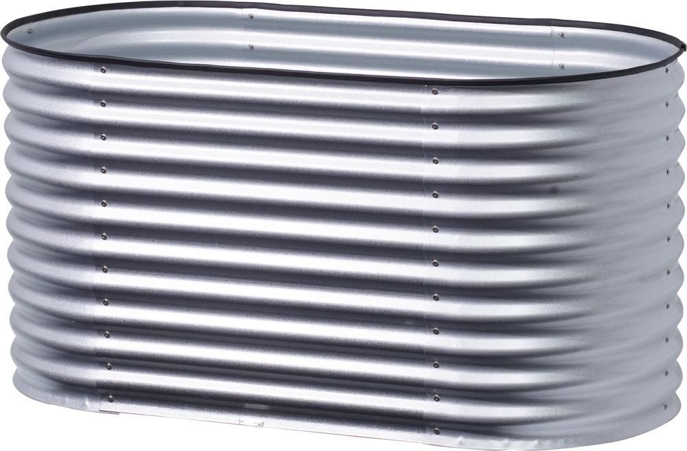 Hochbeet Silo oval 160 x 80 x 82 cm Zink Produktbild Hochbeet Silo oval 160 x 80 x 82 cm Zink