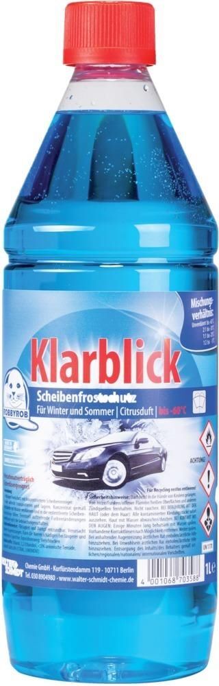Scheibenfrostschutz Klarblick bis Minus 60 Grad C Flasche mit 1 Liter Produktbild Scheibenfrostschutz Klarblick bis Minus 60 Grad C Flasche mit 1 Liter