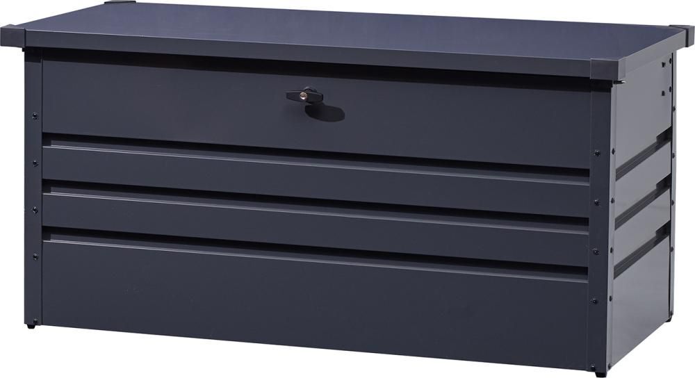Gartenaufbewahrungsbox mit 400 Liter anthrazit 132 x 62 x 61 cm Produktbild Gartenaufbewahrungsbox mit 400 Liter anthrazit 132 x 62 x 61 cm