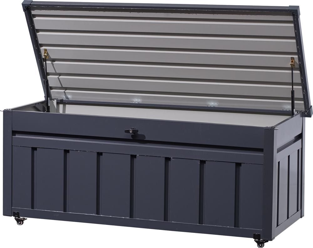Gartenaufbewahrungsbox mit 540 Liter anthrazit 165 x 70 x 68 cm Produktbild Gartenaufbewahrungsbox mit 540 Liter anthrazit 165 x 70 x 68 cm