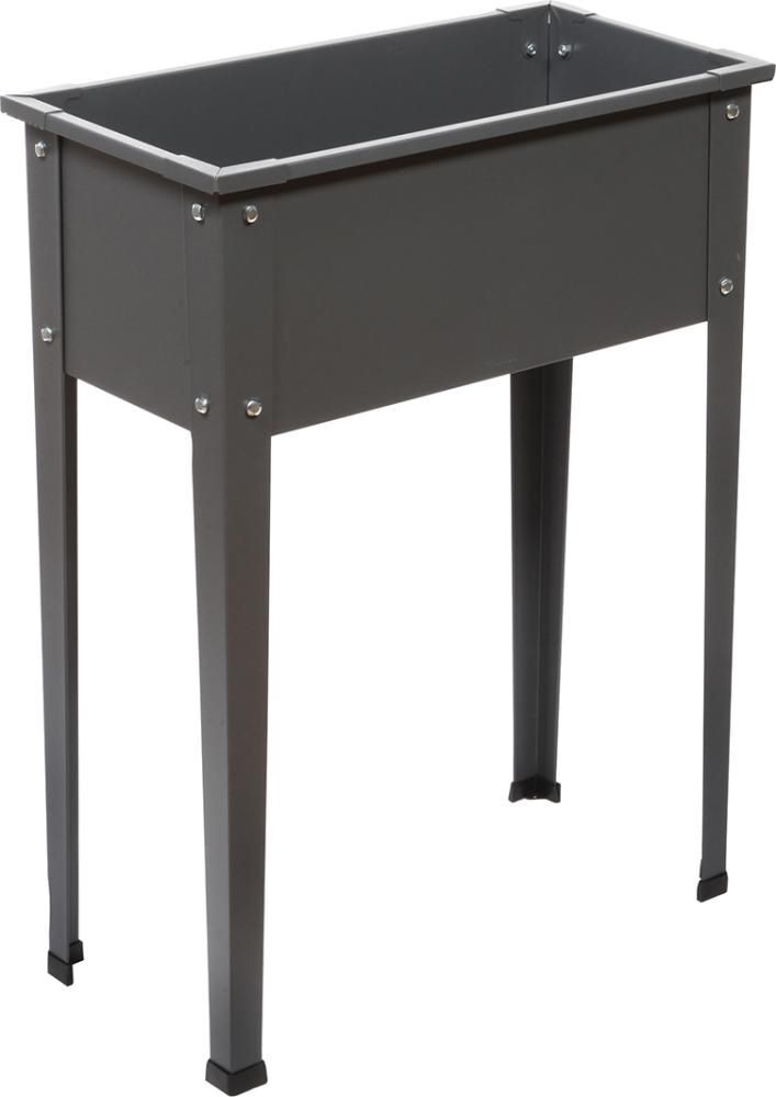 Metall Hochbeet Größe 1 60 x 30 x 80 cm anthrazit matt Produktbild Metall Hochbeet Größe 1 60 x 30 x 80 cm anthrazit matt