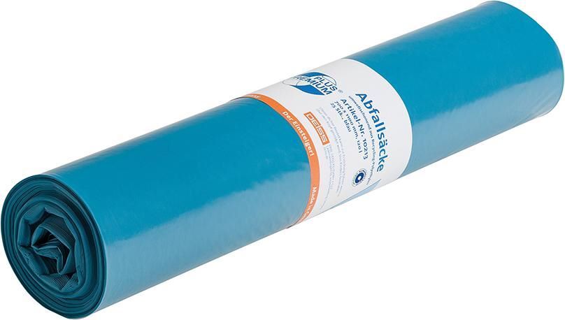 Müllsack Premium Plus 120 Liter blau Einsteiger Produktbild Müllsack Premium Plus 120 Liter blau Einsteiger