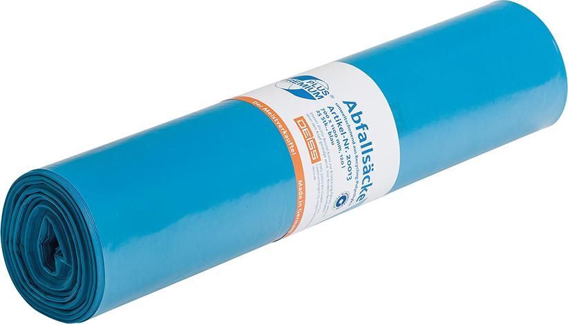 Müllsack Premium Plus 120 Liter blau Meistverkaufte Produktbild Müllsack Premium Plus 120 Liter blau Meistverkaufte