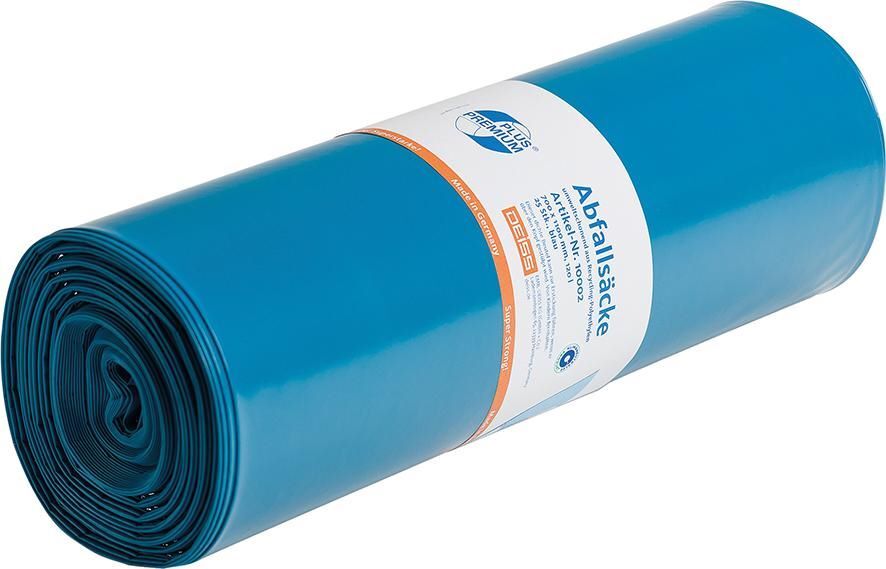 Müllsack Premium Plus 120 Liter blau Superstark Produktbild Müllsack Premium Plus 120 Liter blau Superstark