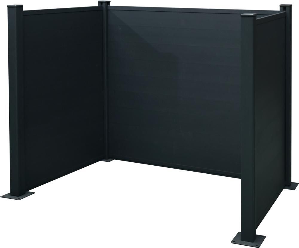 Mülltonnen Einfassung Aluminium 2 x 240 Liter 150 x 115 x 122 cm Produktbild Mülltonnen Einfassung Aluminium 2 x 240 Liter 150 x 115 x 122 cm