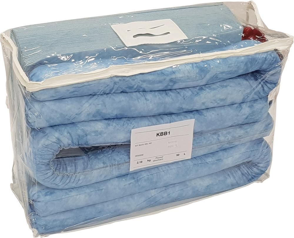 Öl Notfallset Tasche blau Aufnahme 50 Liter PP Bindevlies hohe Aufnahmekapazität Produktbild Öl Notfallset Tasche blau Aufnahme 50 Liter PP Bindevlies hohe Aufnahmekapazität