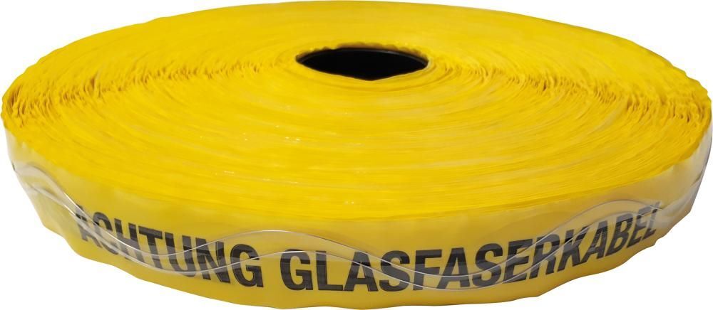 Ortungsband 250 m Achtung Glasfaserkabel gelb Produktbild Ortungsband 250 m Achtung Glasfaserkabel gelb