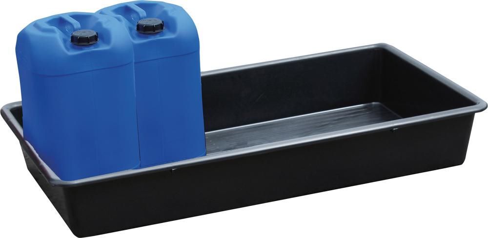 Auffangwanne PE für Kleingebinde 65 Liter 100 x 55 x 15 cm Chemikalienbeständig Produktbild Auffangwanne PE für Kleingebinde 65 Liter 100 x 55 x 15 cm Chemikalienbeständig bild 2