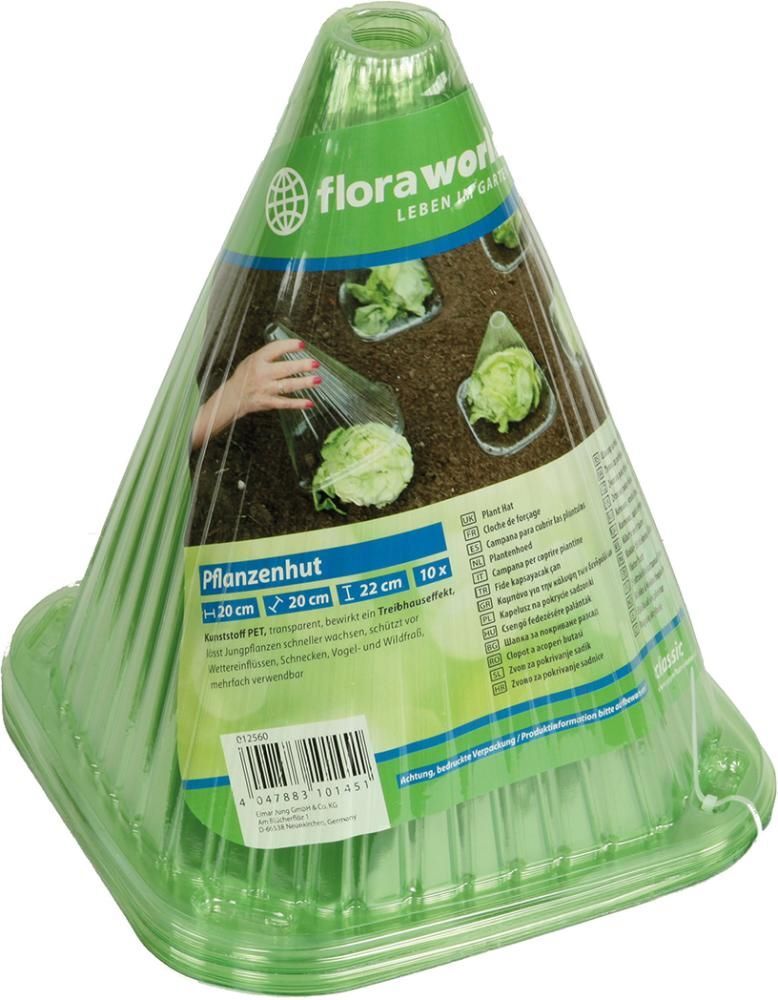 Floraworld Pflanzenhut 10 er Set Kunststoff grün Produktbild Floraworld Pflanzenhut 10 er Set Kunststoff grün
