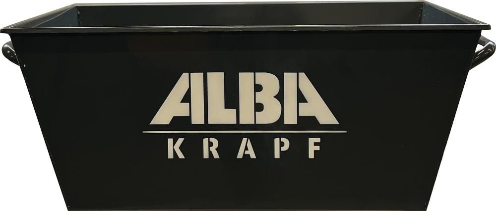 Alba-Krapf Pflastermulde 65 Liter Stahlblech pulverbeschichtet Produktbild Alba-Krapf Pflastermulde 65 Liter Stahlblech pulverbeschichtet