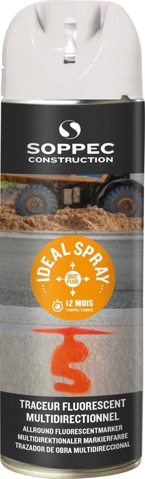 Rundummarkierspray Ideal Spray Universal weiß Dose mit 500 ml Produktbild Rundummarkierspray Ideal Spray Universal weiß Dose mit 500 ml