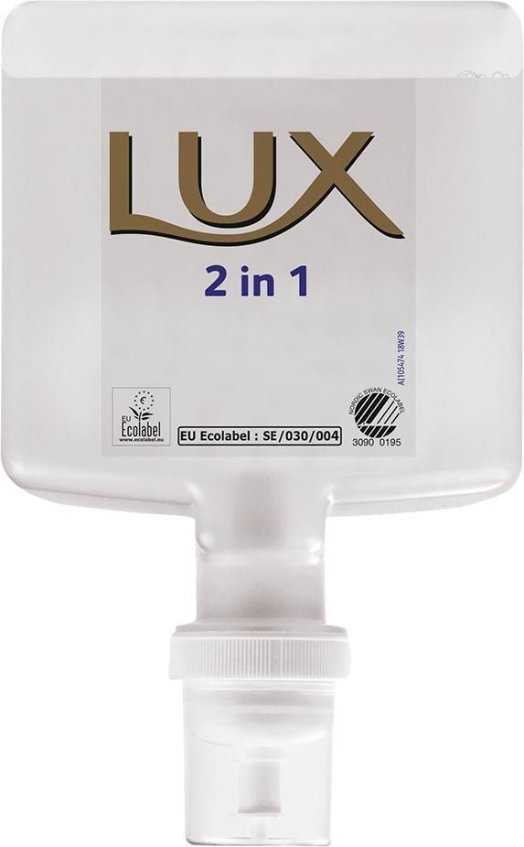 Waschlotion und Shampoo Soft Care Lux 2 in 1 Kartusche mit 1,3 Liter