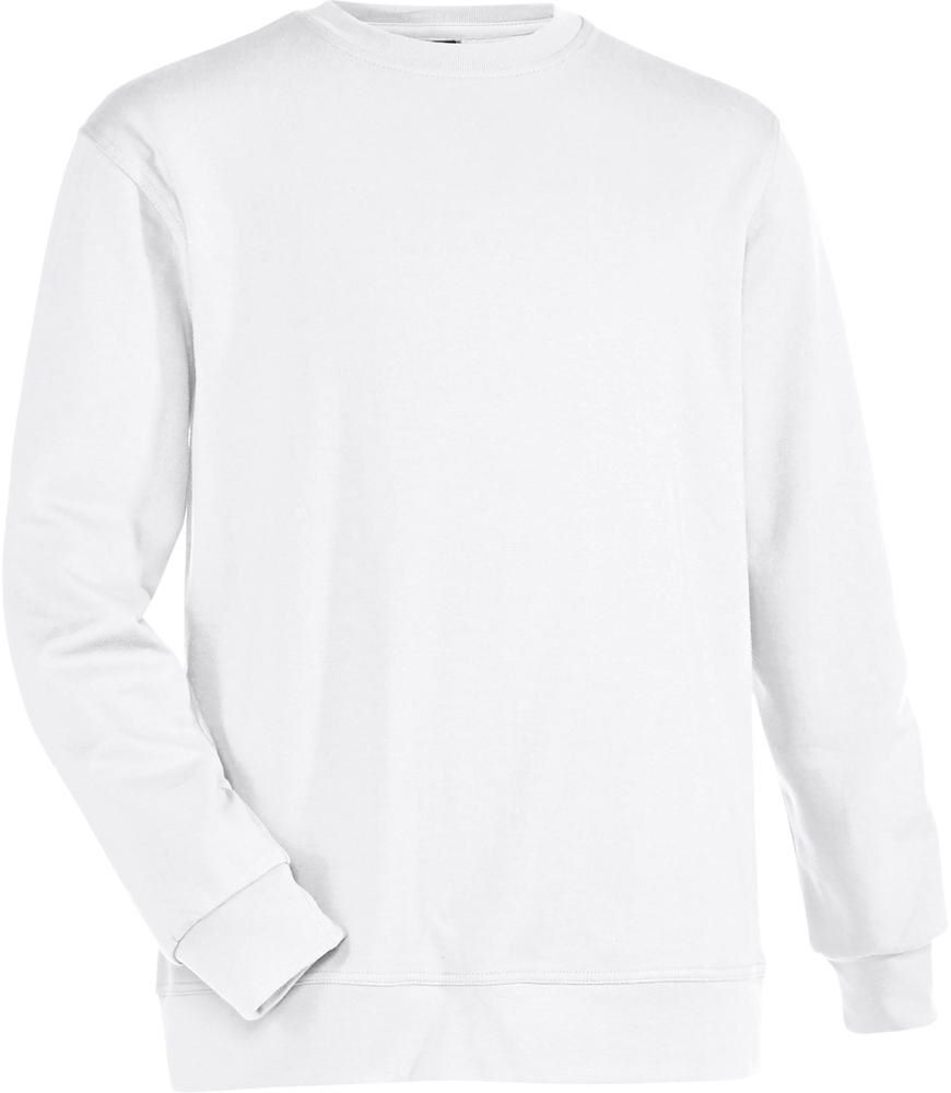 Sweat Shirt Rundhals weiß Gr. L