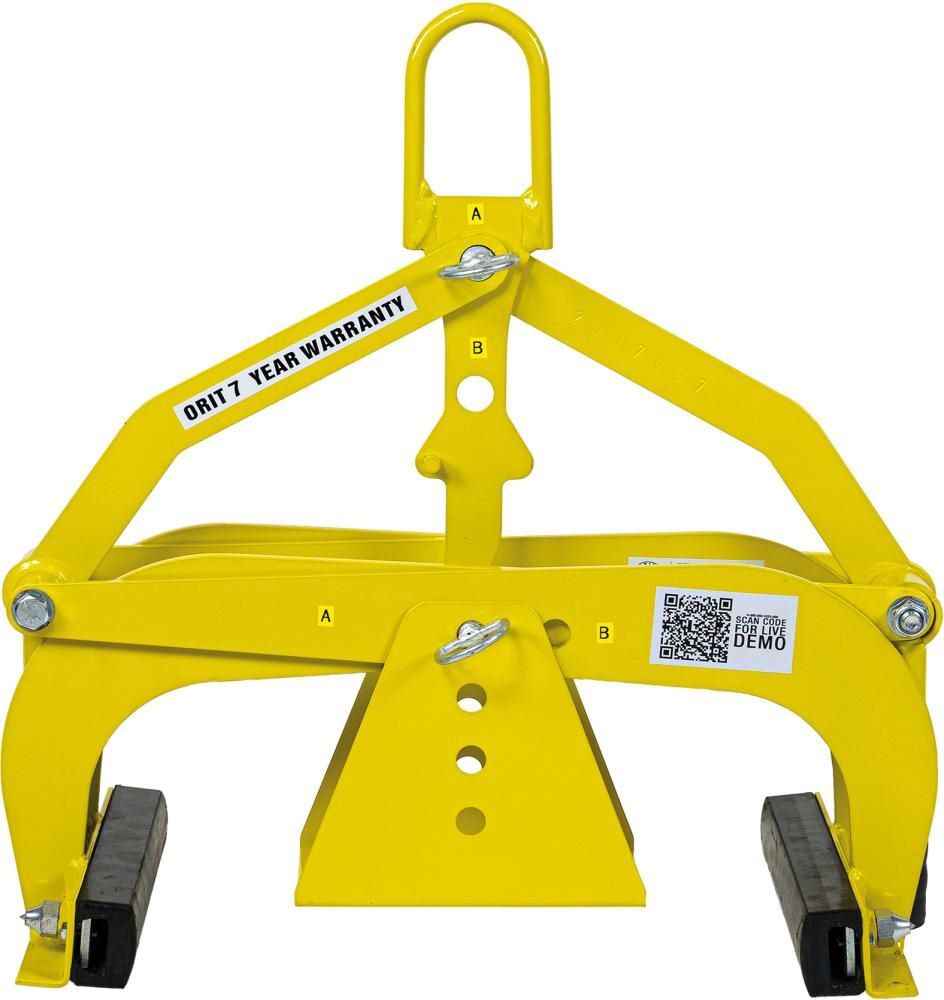 Versetzzange H 360 Greifbereich 0 - 360 mm Pulverlackiert gelb Produktbild Versetzzange H 360 Greifbereich 0 - 360 mm Pulverlackiert gelb