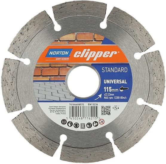 Norton Clipper Diamantscheibe Standard Universal Durchmesser 115 mm Produktbild Norton Clipper Diamantscheibe Standard Universal Durchmesser 115 mm