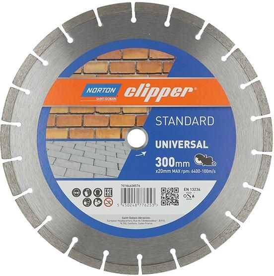 Norton Clipper Diamantscheibe Standard Universal Durchmesser 300 mm Produktbild Norton Clipper Diamantscheibe Standard Universal Durchmesser 300 mm