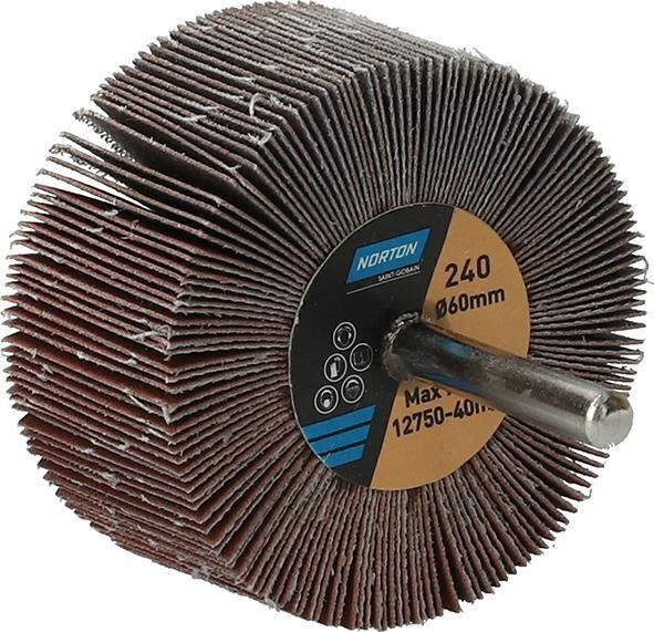 Norton Clipper Fächerschleifer mit Schaft R207Plus 60 x 30 x 6 P 240 Produktbild Norton Clipper Fächerschleifer mit Schaft R207Plus 60 x 30 x 6 P 240