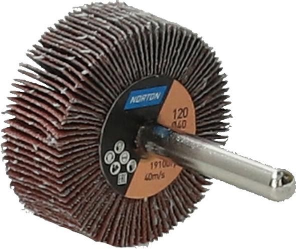 Produktbild Norton Clipper Fächerschleifer mit Schaft R207Plus 40 x 15 x 6 P 120