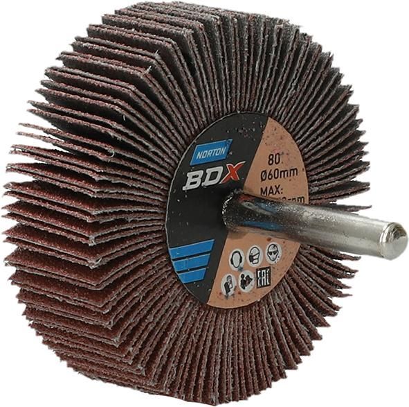 Norton Clipper Fächerschleifer mit Schaft R207Plus 60 x 20 x 6 P 80 Produktbild Norton Clipper Fächerschleifer mit Schaft R207Plus 60 x 20 x 6 P 80
