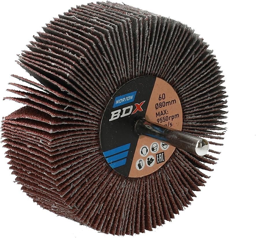 Norton Clipper Fächerschleifer mit Schaft R207Plus 80 x 30 x 6 P 60 Produktbild Norton Clipper Fächerschleifer mit Schaft R207Plus 80 x 30 x 6 P 60