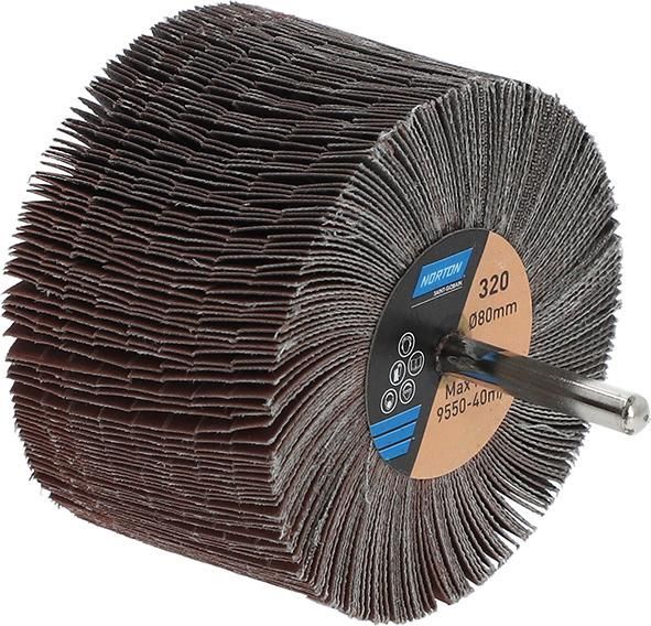 Produktbild Norton Clipper Fächerschleifer mit Schaft R207Plus 80 x 50 x 6 P 320