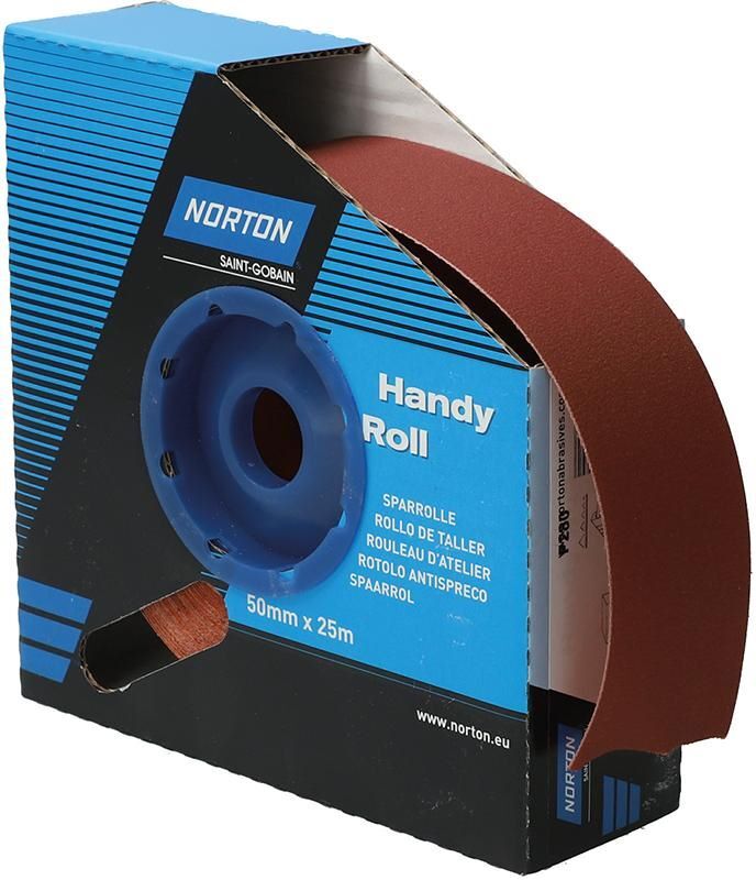 Norton Clipper Schleifgewebe Sparrolle R222 50 mm x 25 Meter P 280 Produktbild Norton Clipper Schleifgewebe Sparrolle R222 50 mm x 25 Meter P 280