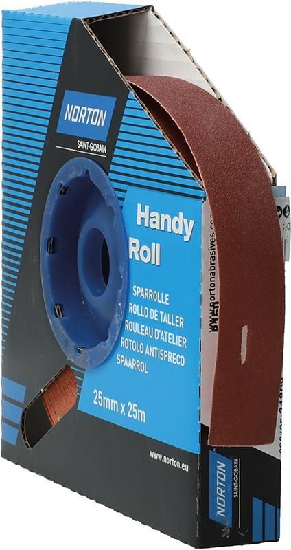 Norton Clipper Schleifgewebe Sparrolle R222 25 mm x 25 Meter P 150 Produktbild Norton Clipper Schleifgewebe Sparrolle R222 25 mm x 25 Meter P 150