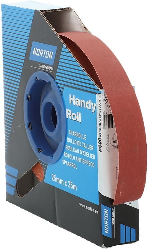 Norton Clipper Schleifgewebe Sparrolle R222 25 mm x 25 Meter P 600 Produktbild Norton Clipper Schleifgewebe Sparrolle R222 25 mm x 25 Meter P 600