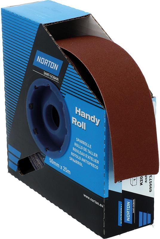 Produktbild Norton Clipper Schleifgewebe Sparrolle K20N 50 mm x 25 Meter P 120