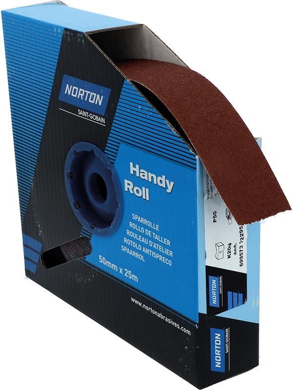Produktbild Norton Clipper Schleifgewebe Sparrolle K20N 50 mm x 25 Meter P 50