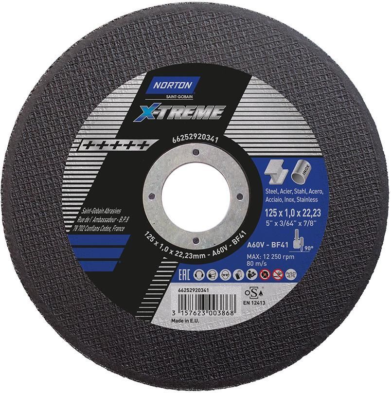 Norton Clipper Schruppscheibe X-Treme 125 x 1,0 mm T41 Produktbild Norton Clipper Schruppscheibe X-Treme 125 x 1,0 mm T41