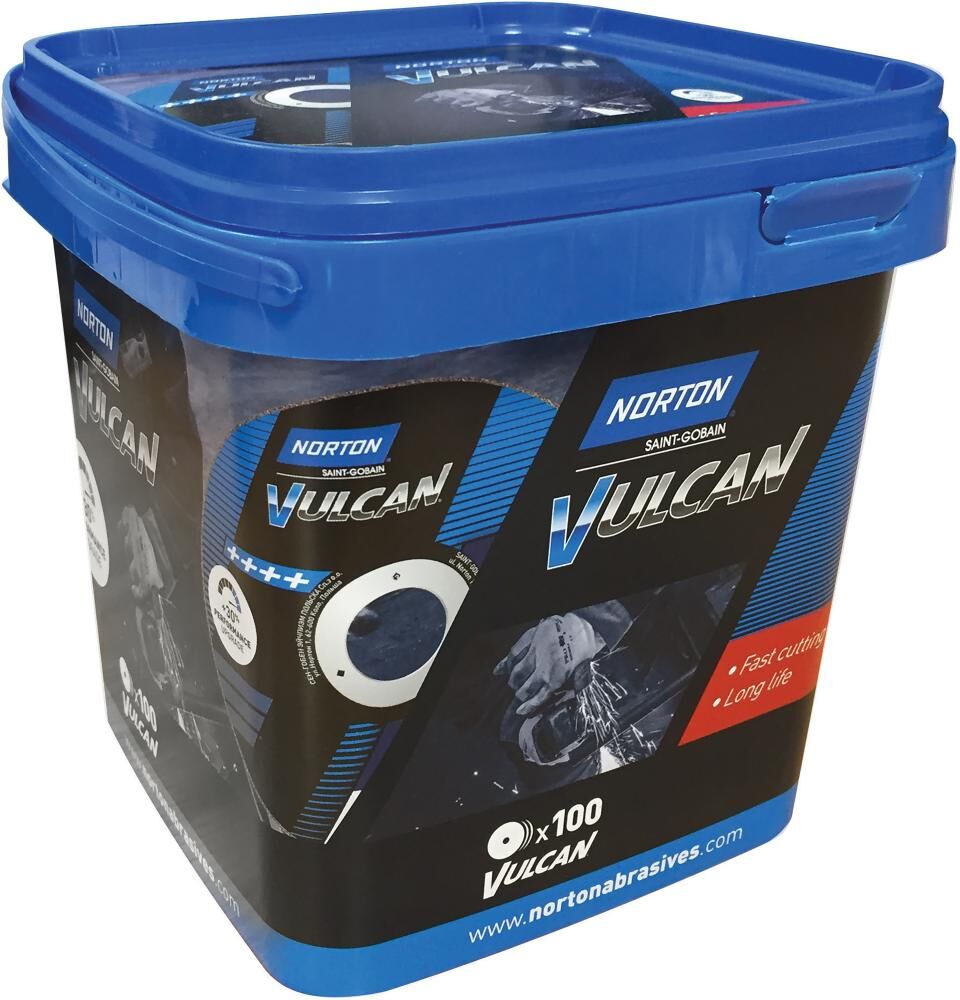Norton Clipper Trennscheibe Vulcan Inox 125 x 1 x 22,23 mm im Eimer Produktbild Norton Clipper Trennscheibe Vulcan Inox 125 x 1 x 22,23 mm im Eimer