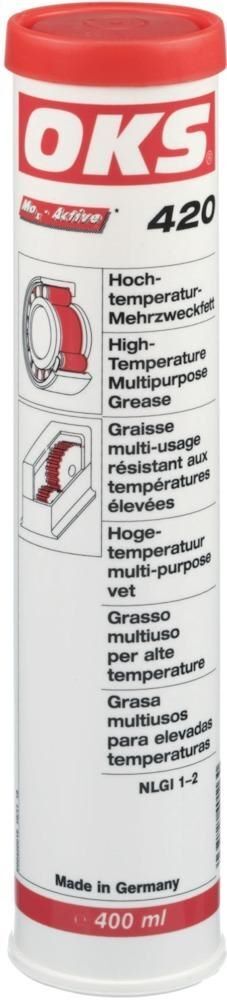 OKS Hochtemperatur Mehrzweckfett 420 Kartusche mit 400 ml Produktbild OKS Hochtemperatur Mehrzweckfett 420 Kartusche mit 400 ml