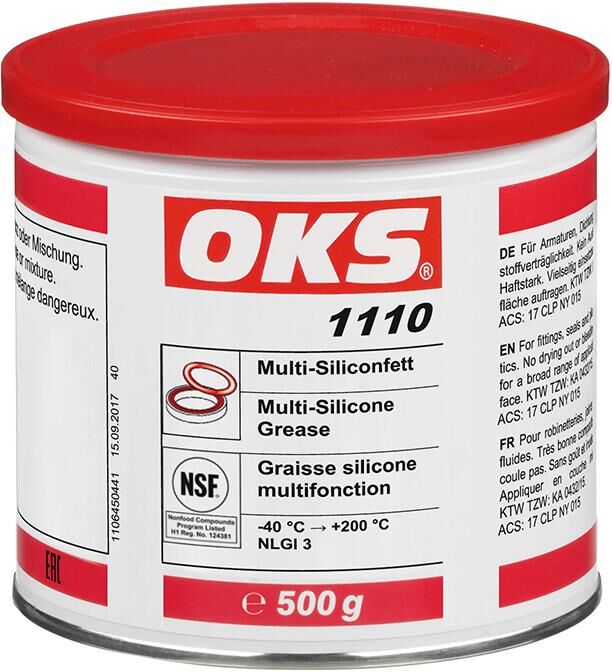 OKS Siliconfett Multi 1100 NLGI 3 transparent Dose mit 500 g Produktbild OKS Siliconfett Multi 1100 NLGI 3 transparent Dose mit 500 g