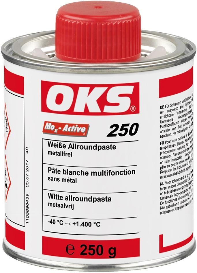 OKS Allroundpaste 250 metallfrei weiß Pinseldose mit 250 g
