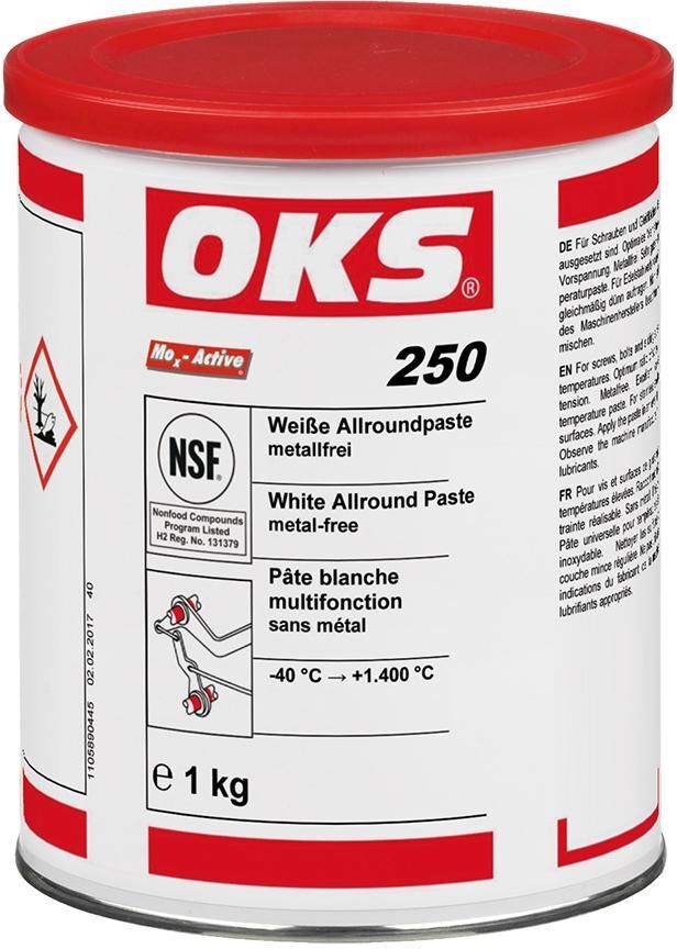 OKS Allroundpaste 250 metallfrei weiß Dose mit 1 kg Produktbild OKS Allroundpaste 250 metallfrei weiß Dose mit 1 kg