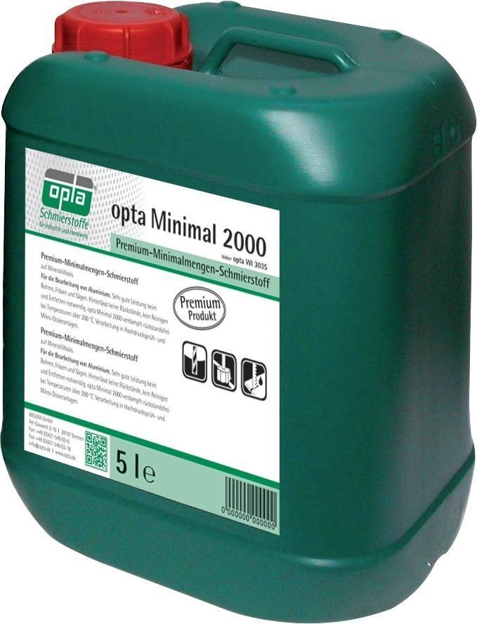 Opta Minimalmengenschmierstoff Minimal 2000 Kanister mit 5 Liter Produktbild Opta Minimalmengenschmierstoff Minimal 2000 Kanister mit 5 Liter