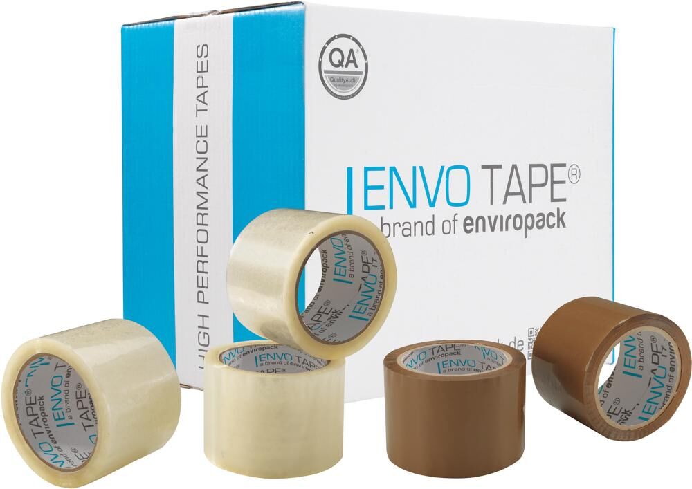 Envo Tape Envo Tape Packband braun Denva CV Klebelban 75 mm x 66m Envo Tape Envo Tape Packband braun Denva CV Klebelban 75 mm x 66m